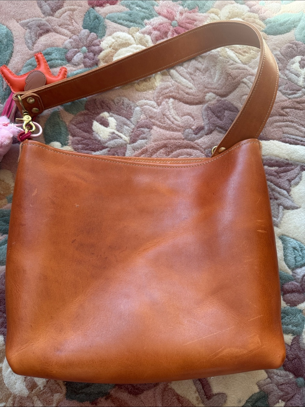 Horween derby mini crossboday tote